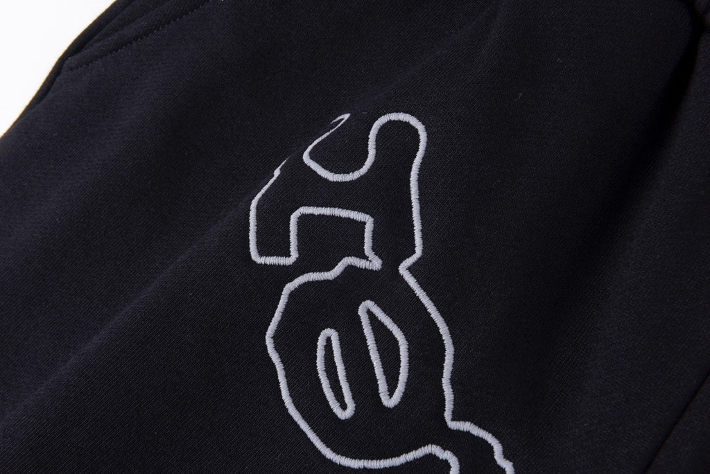 Sp5der OG Logo Sweat Shorts Black