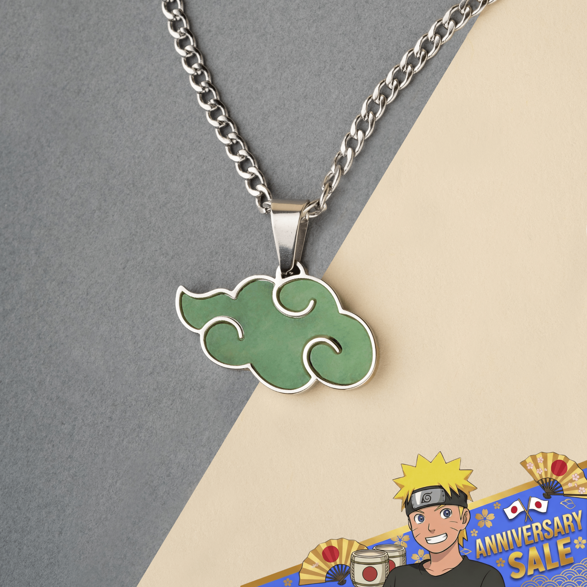 Jade Akatsuki Pendant - Naruto