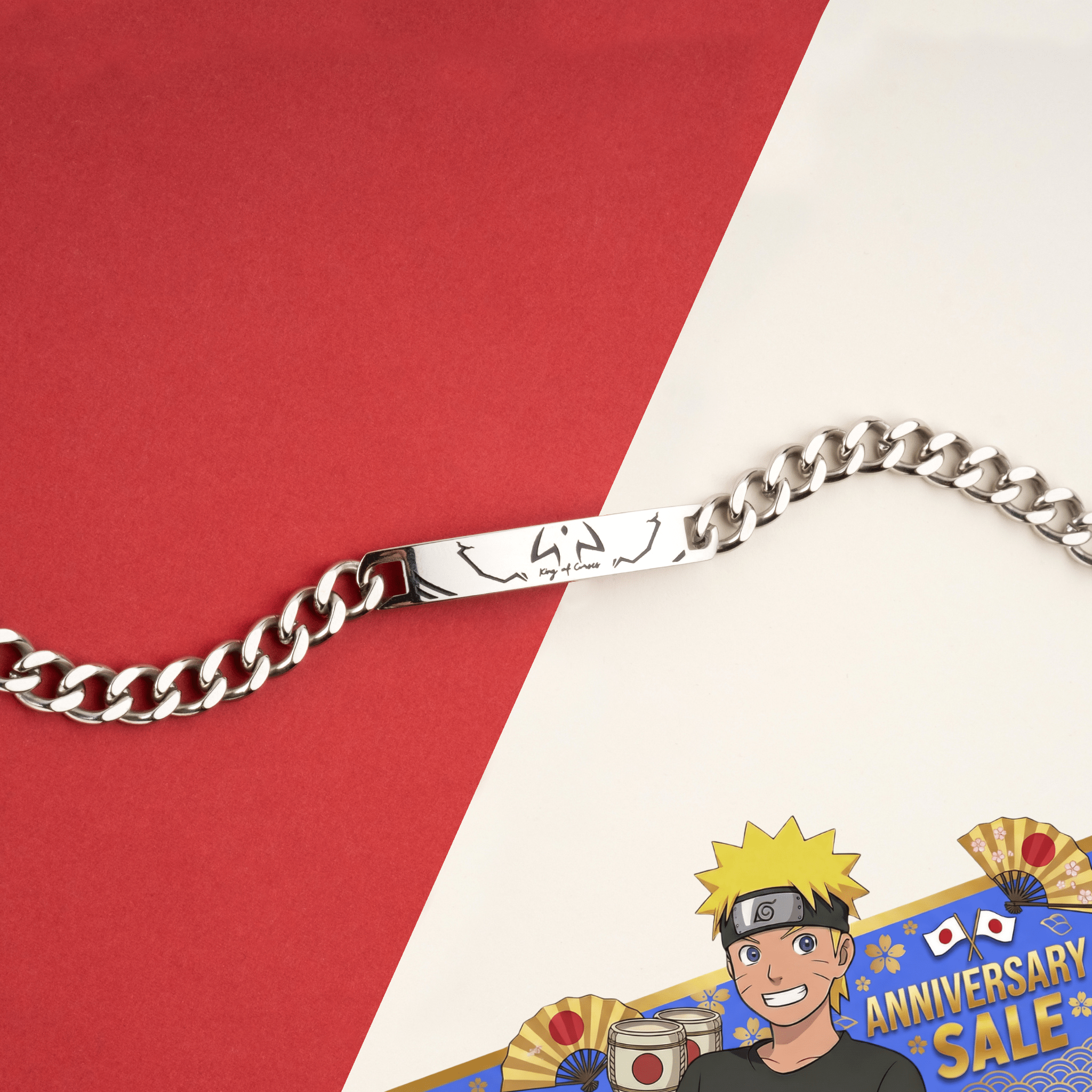 Sukuna Bracelet - Silver - Jujutsu Kaisen