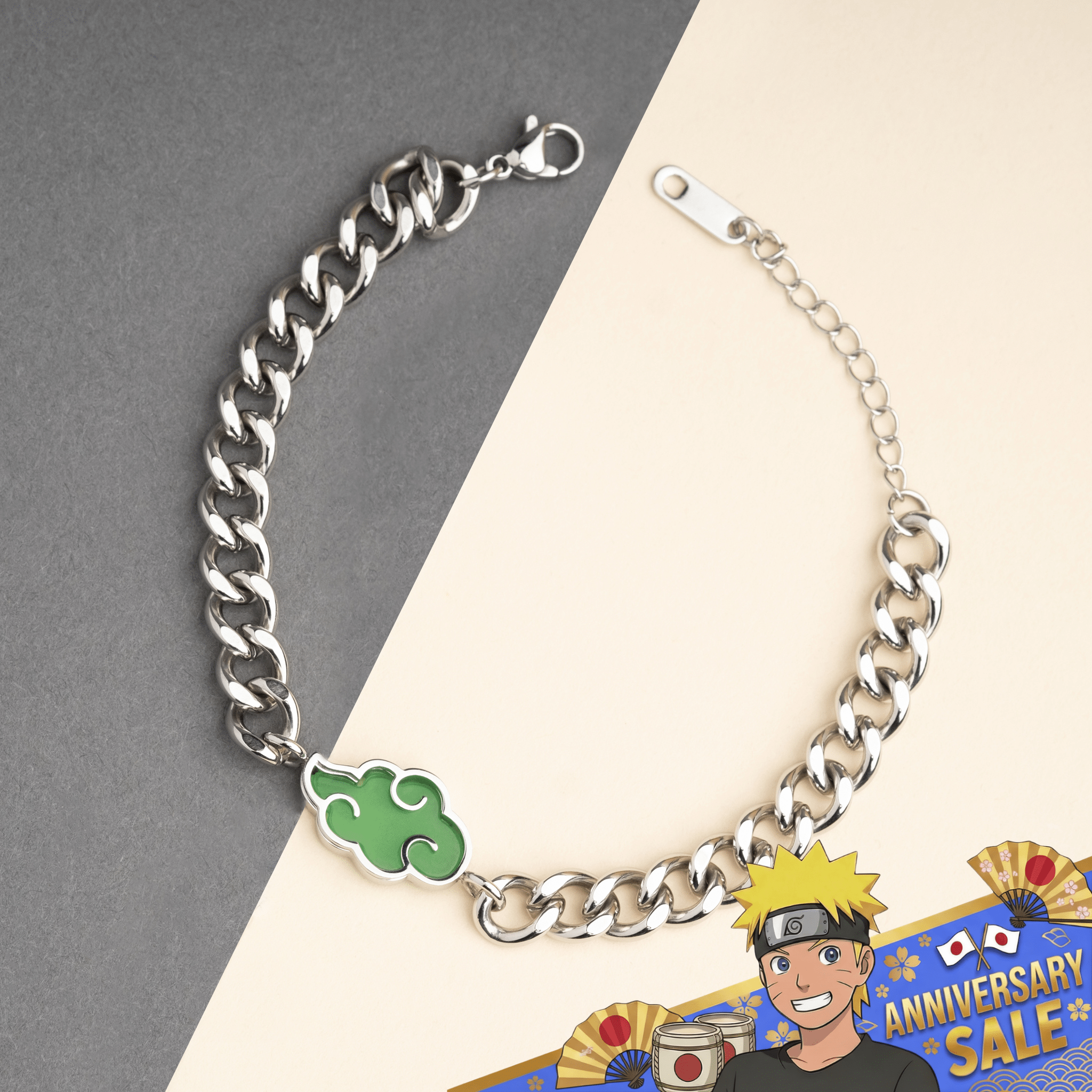 Jade Akatsuki Bracelet - Naruto