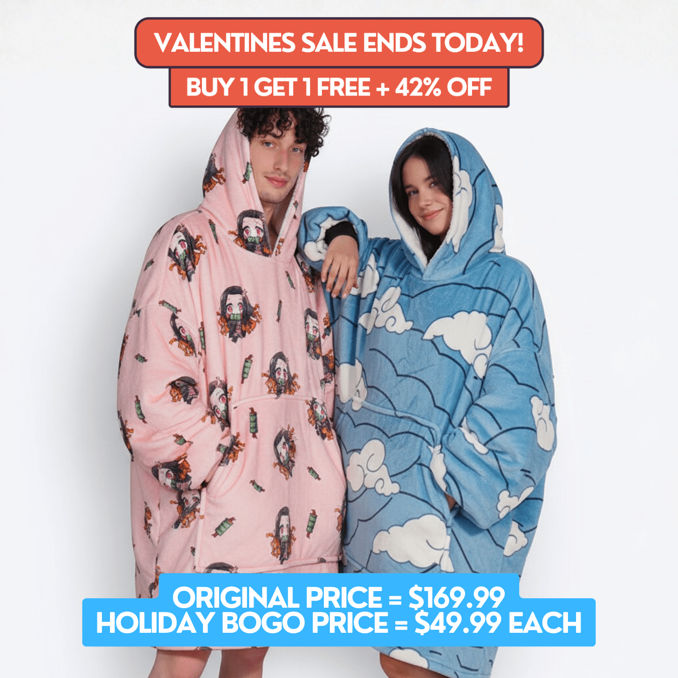 Water Hashira Blanket Hoodie - Demon Slayer