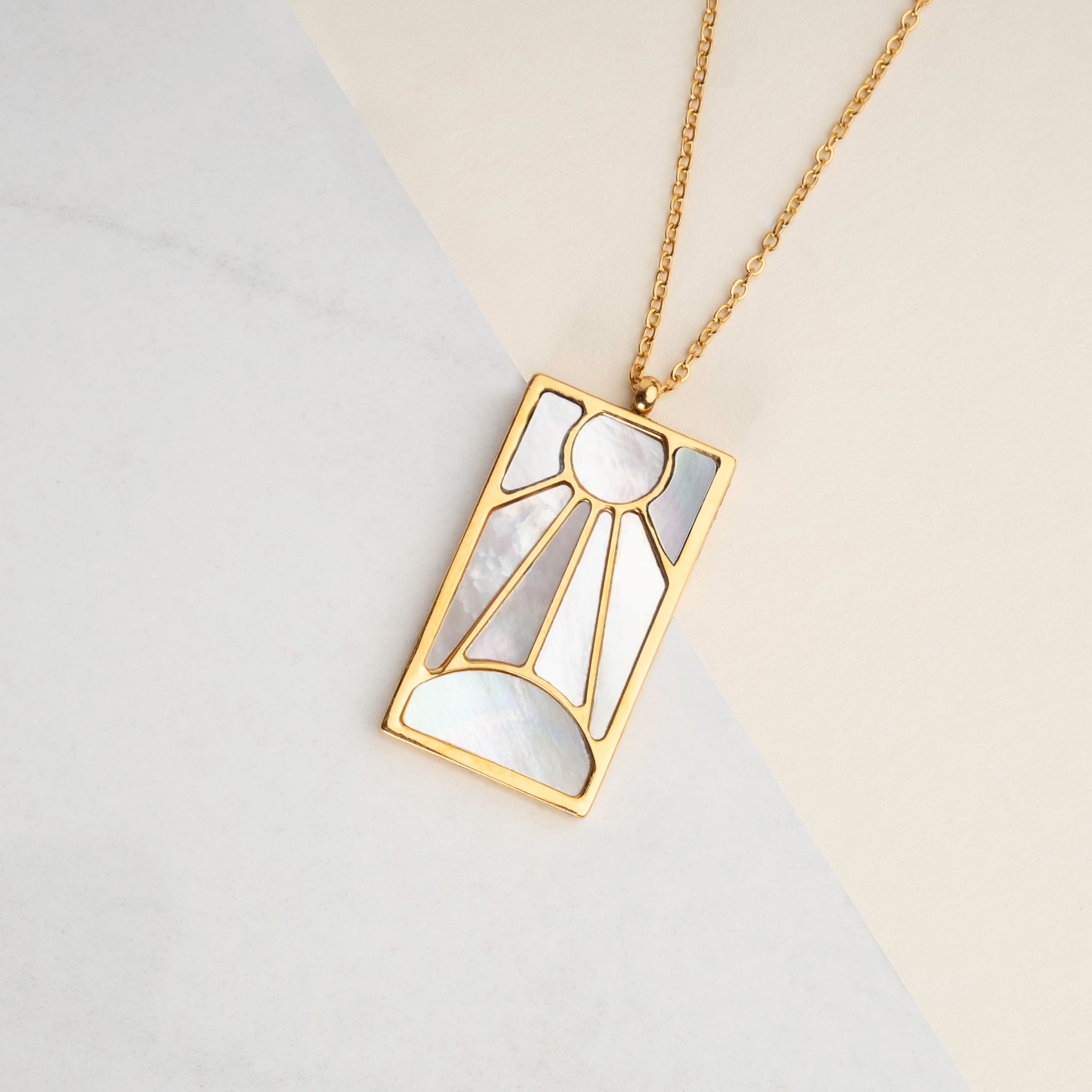 Tanjiro's Necklace & Earring Set - Pearl Hanafuda