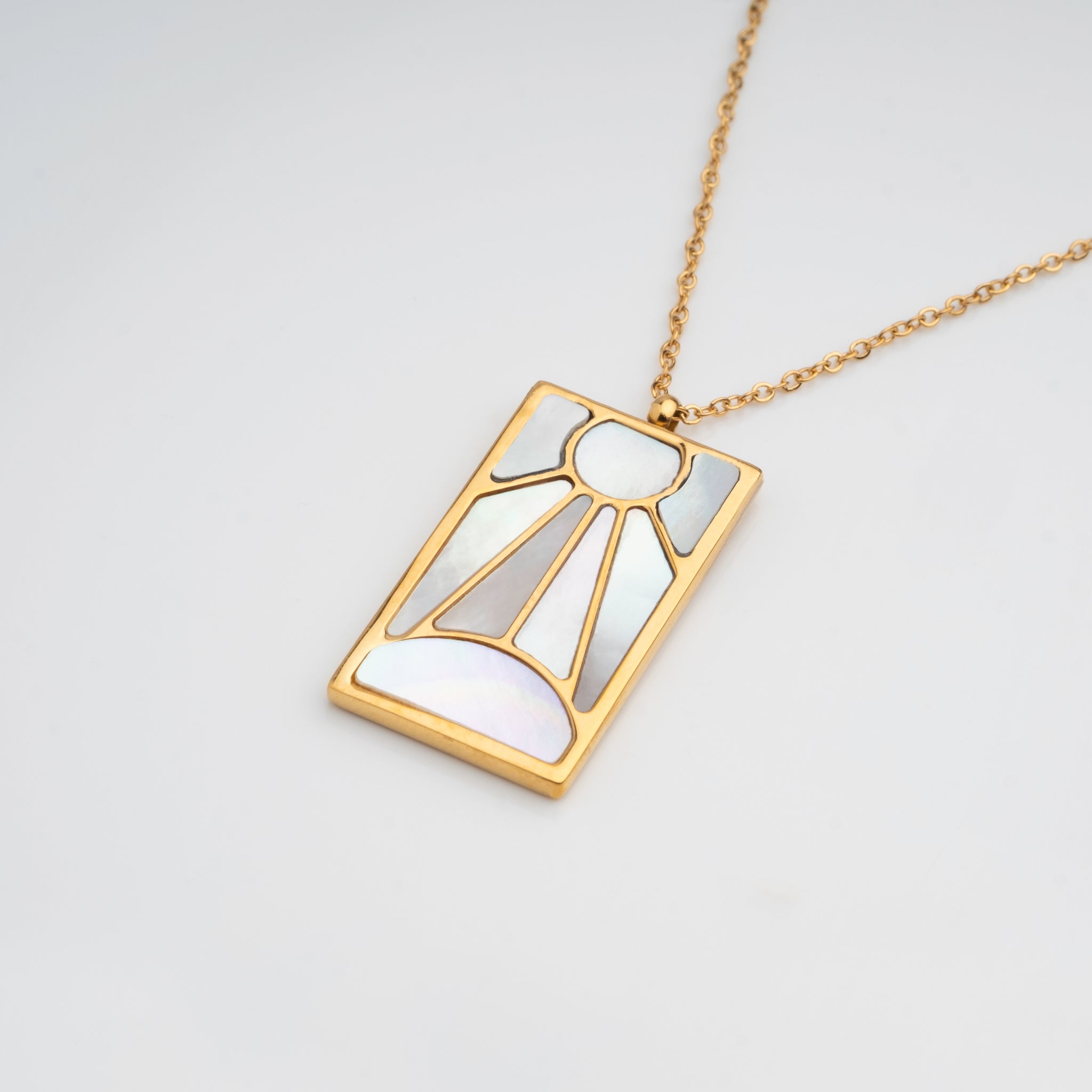 Tanjiro's Necklace & Earring Set - Pearl Hanafuda