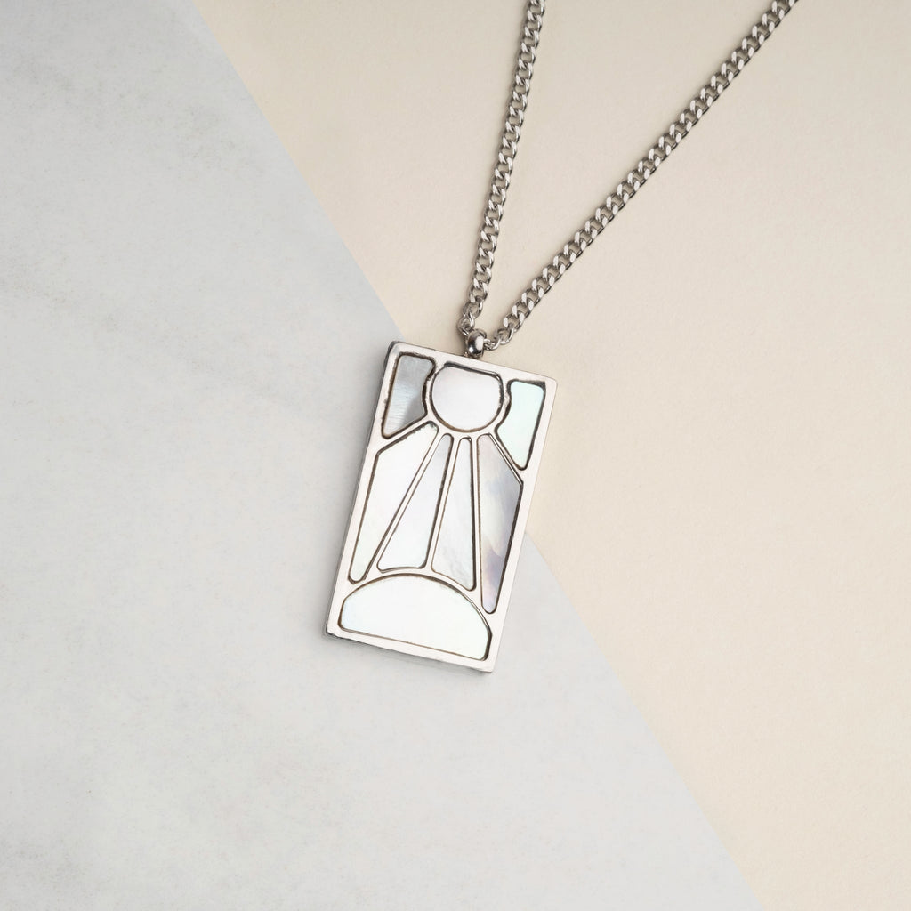 Tanjiro's Necklace & Earring Set - Pearl Hanafuda