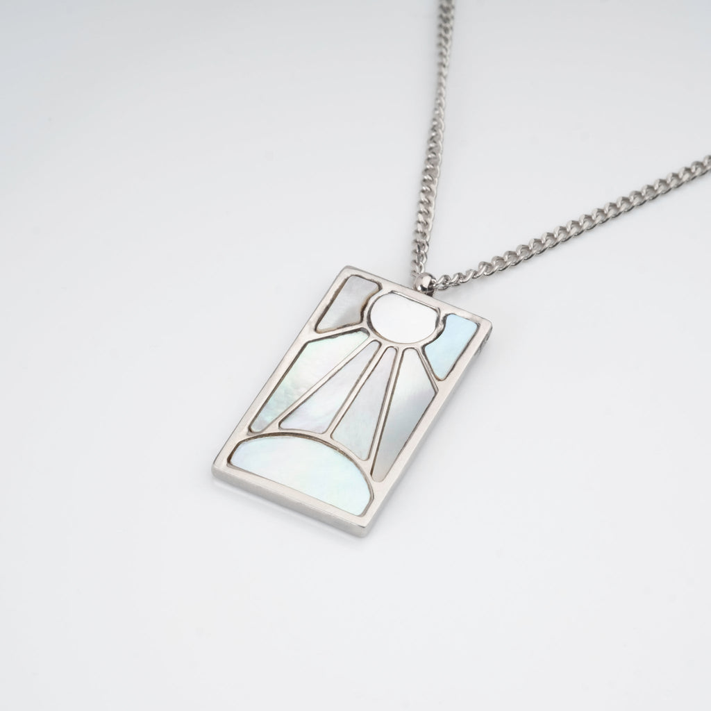 Tanjiro's Necklace & Earring Set - Pearl Hanafuda