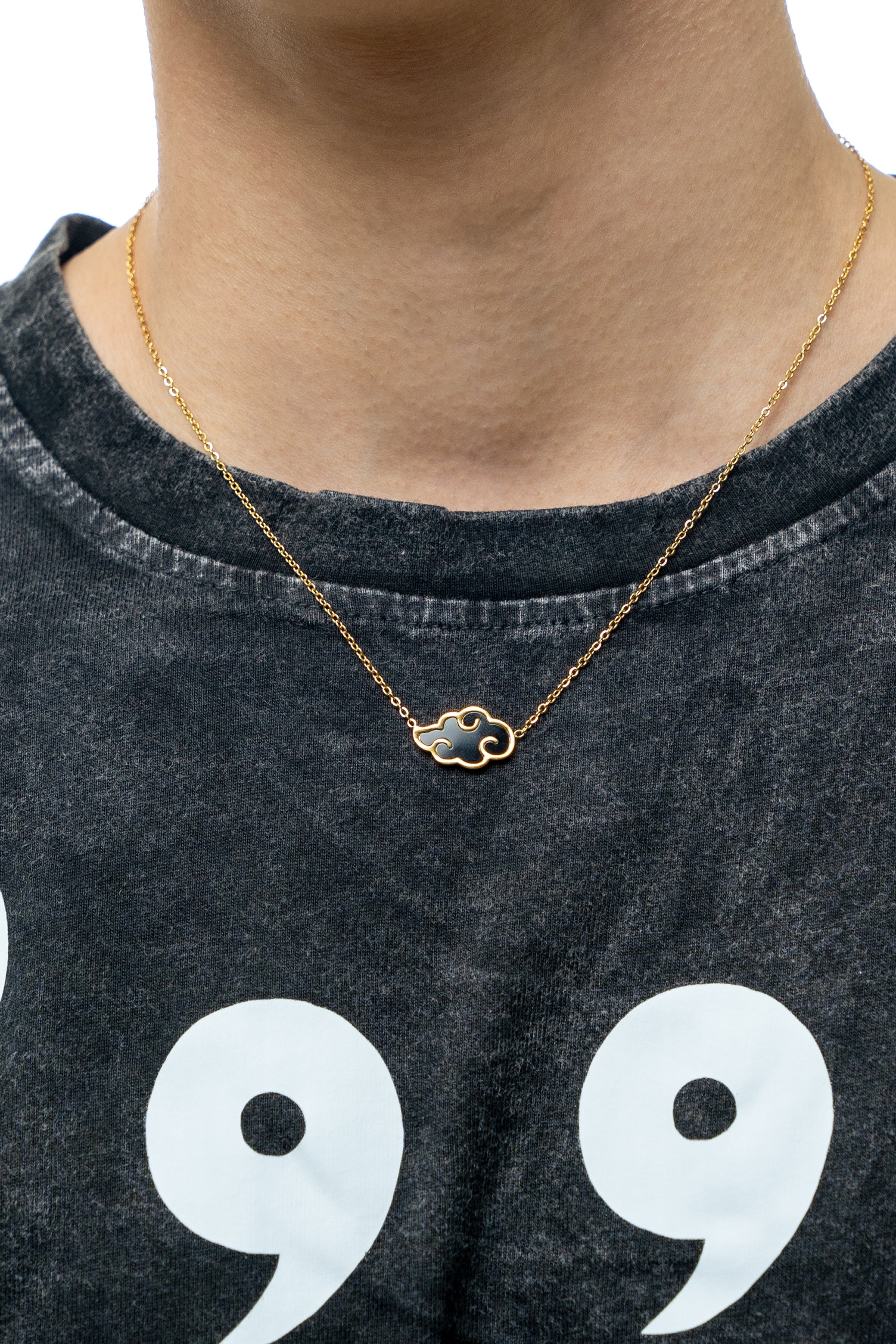 Akatsuki Cloud Bracelet + Necklace Set - Naruto - 18K Gold Plated