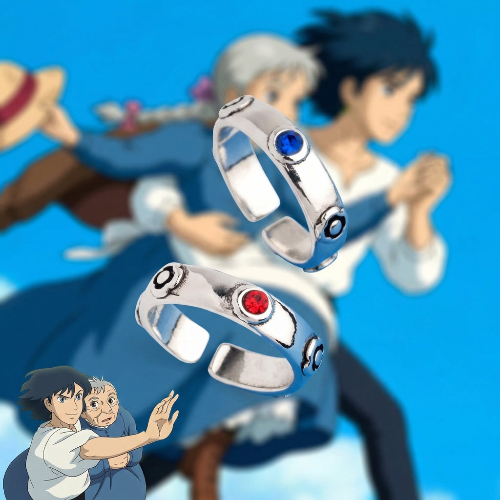 Howls Moving Castle -  Ring Set - Wizard Howl & Sophie