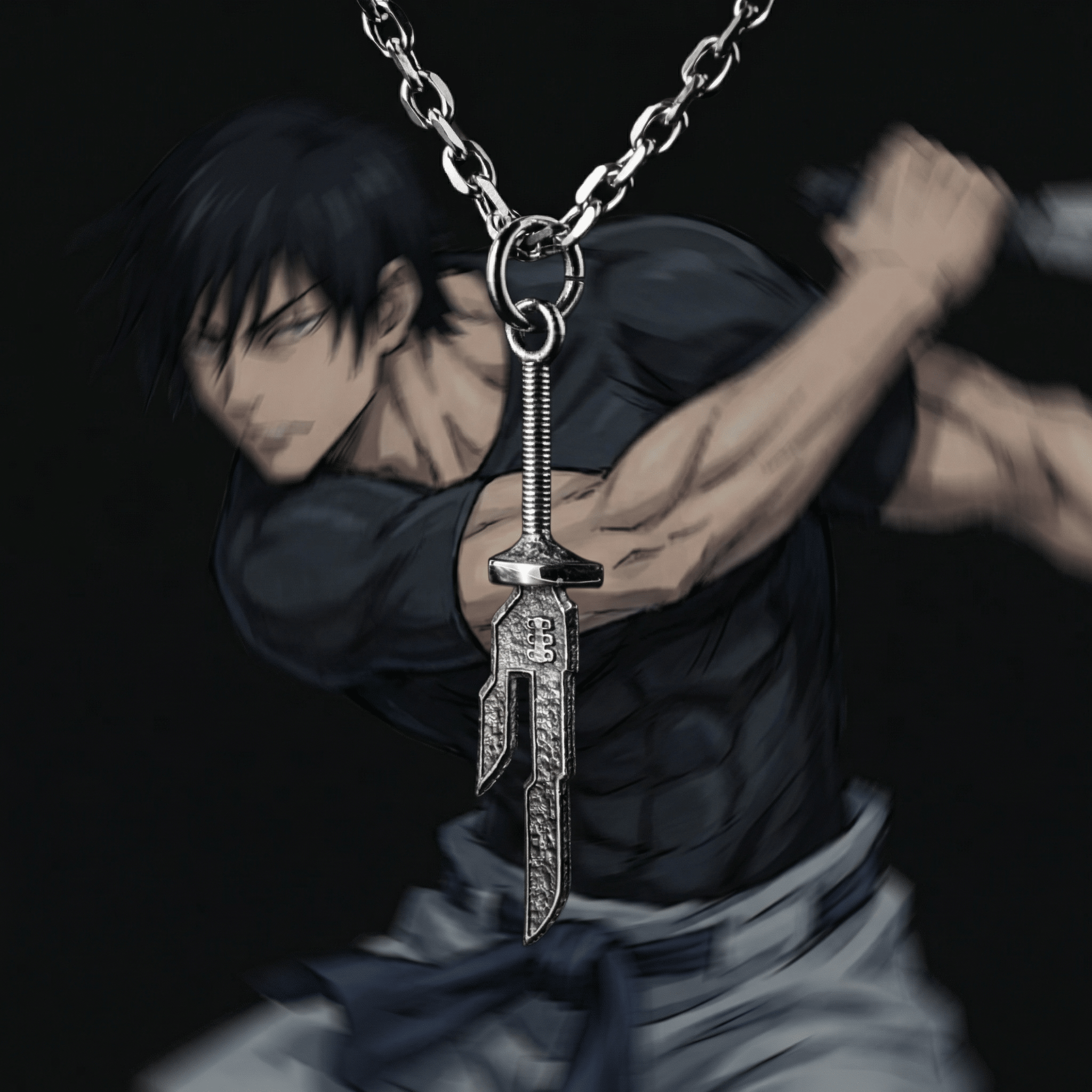 JJK - Inverted Spear of Heaven Necklace (Toji)