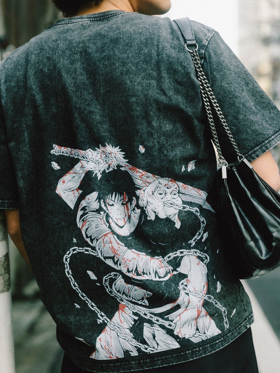 DIVINE BORDER TOJI 2-SIDED VINTAGE TEE