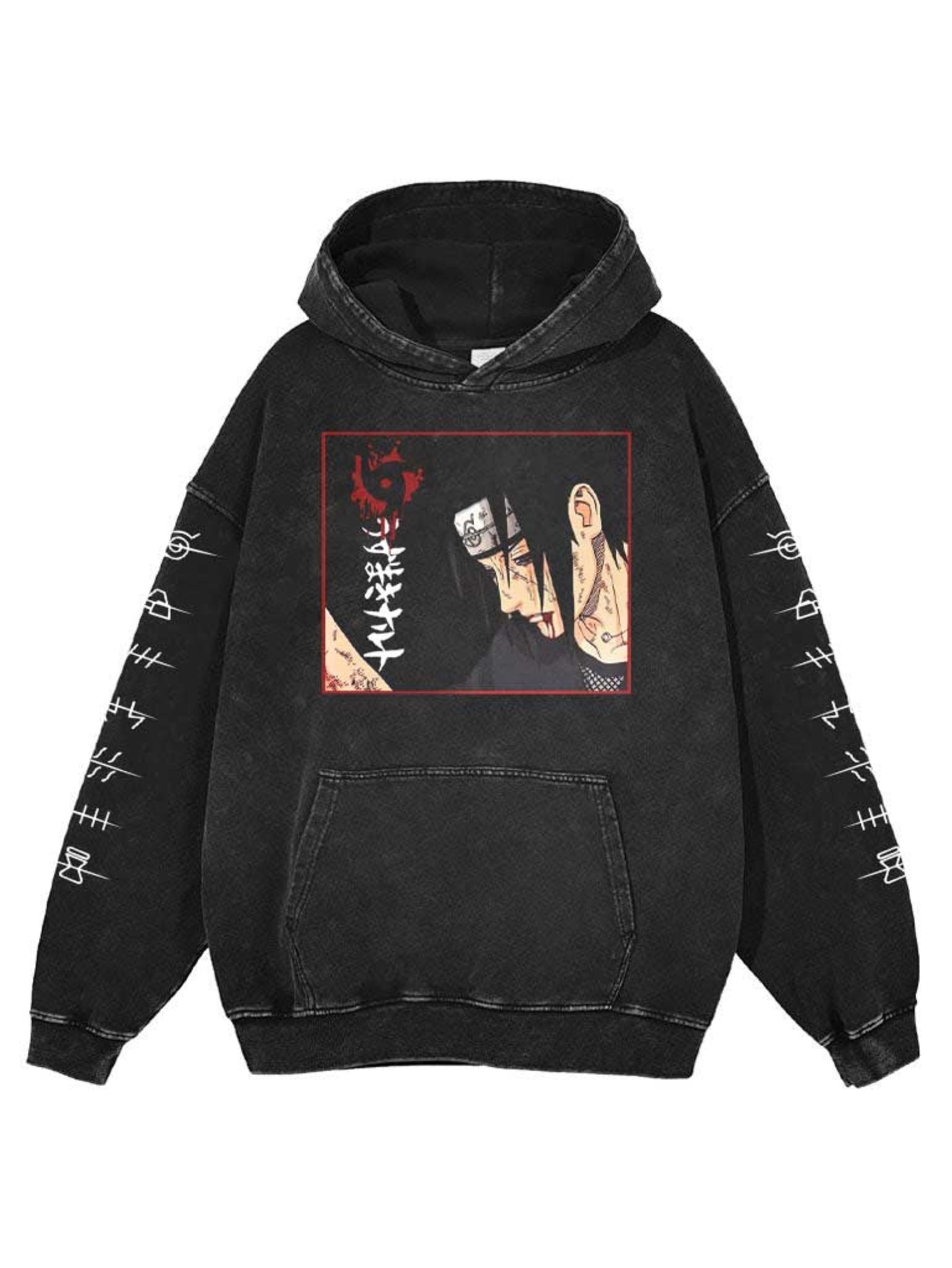 UCHIHA BROTHERS VINTAGE HOODIE - Naruto
